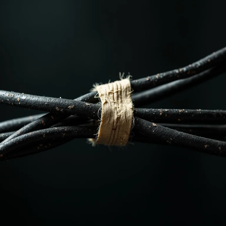 Fios desencapados e emendas malfeitas