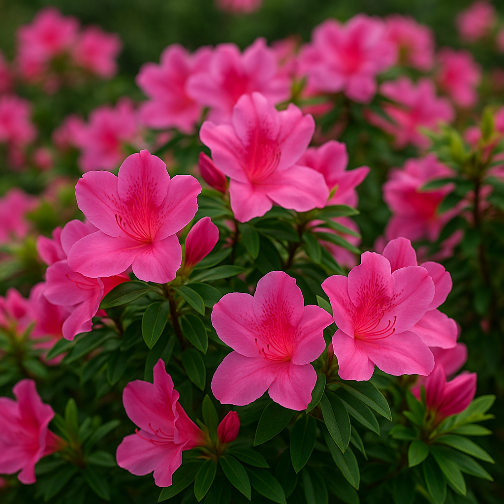 Azaleias em Mini Jardins Rochosos: Texturas e Cores em Harmonia - inspiração