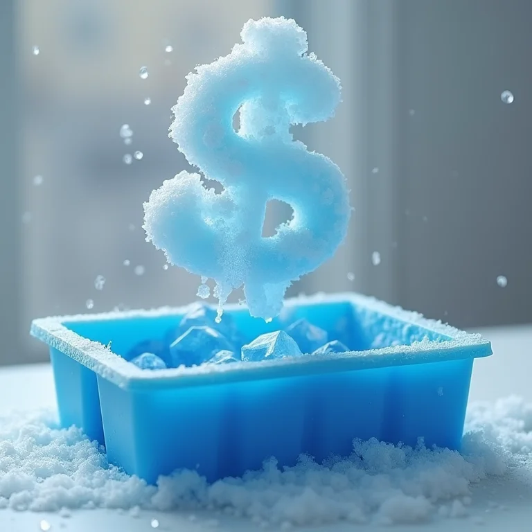 Forma de silicone indo do freezer ao forno