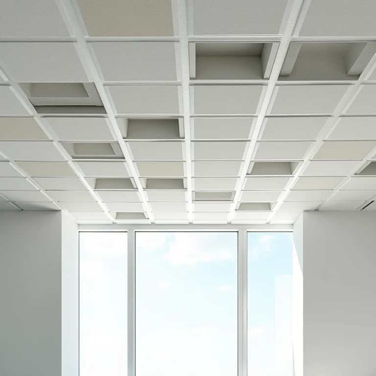 Forro de gesso removível.