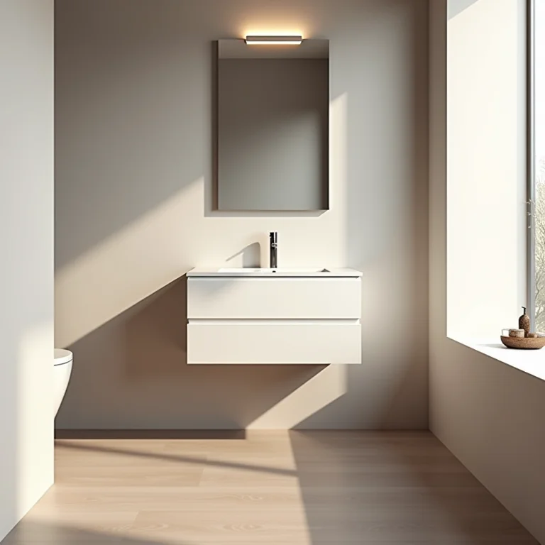 Gabinete suspenso para banheiro pequeno