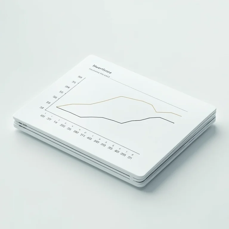 Gráfico minimalista mostrando a eficiência de um inversor solar.