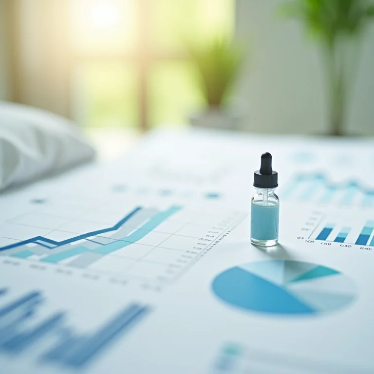 Gráficos e tabelas mostrando os benefícios da passiflora para o sono.