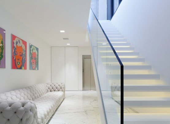 Guarda Corpo de Vidro Panorâmico com Fixação Minimalista - inspiração