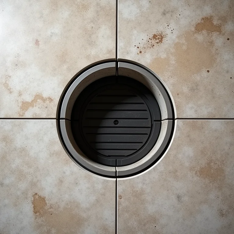 Hidden Shower Drain Seamless Integration
