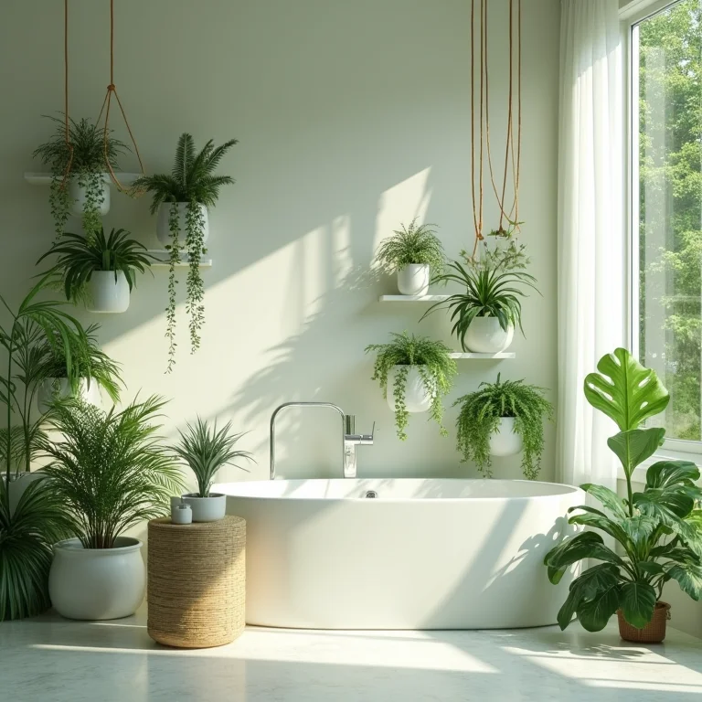 Ideias de decoração com plantas para banheiro