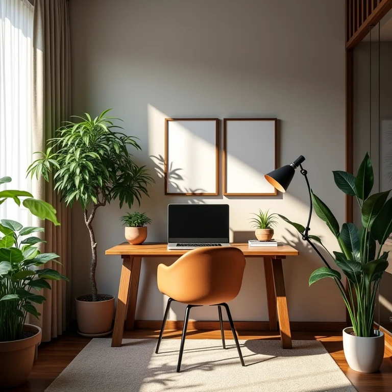 Ideias inspiradoras de decoração para um home office pequeno e charmoso