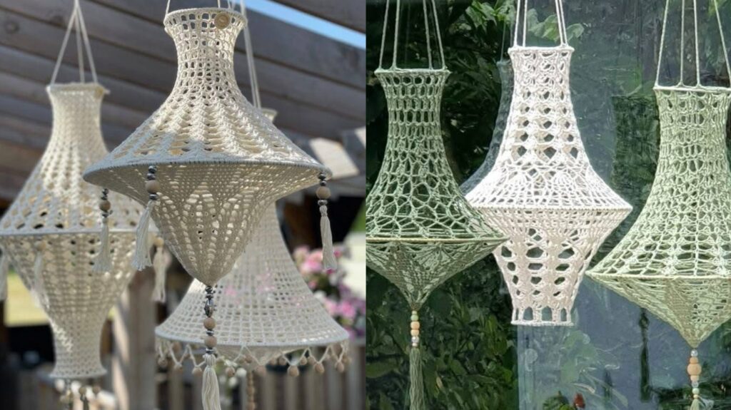 Iluminação Aconchegante com Cúpulas de Crochê: Charme Artesanal que Aquece - inspiração