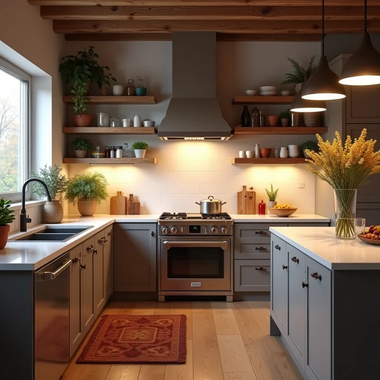 Iluminação ideal para cozinhas americanas modernas.