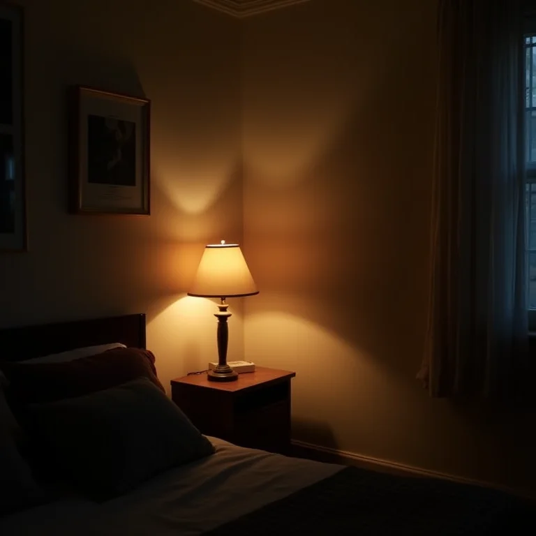 Iluminação inadequada criando sombras em um estúdio.