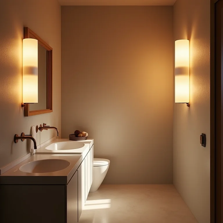 Iluminação para criar ambiente aconchegante em banheiro