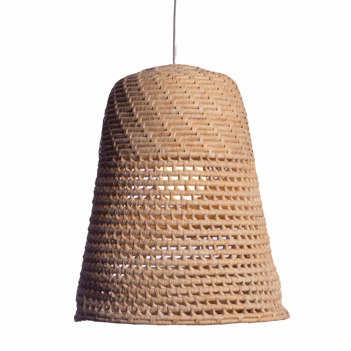Aconchego Natural: Luminárias de Palha e Rattan para um Toque Boho - detalhe