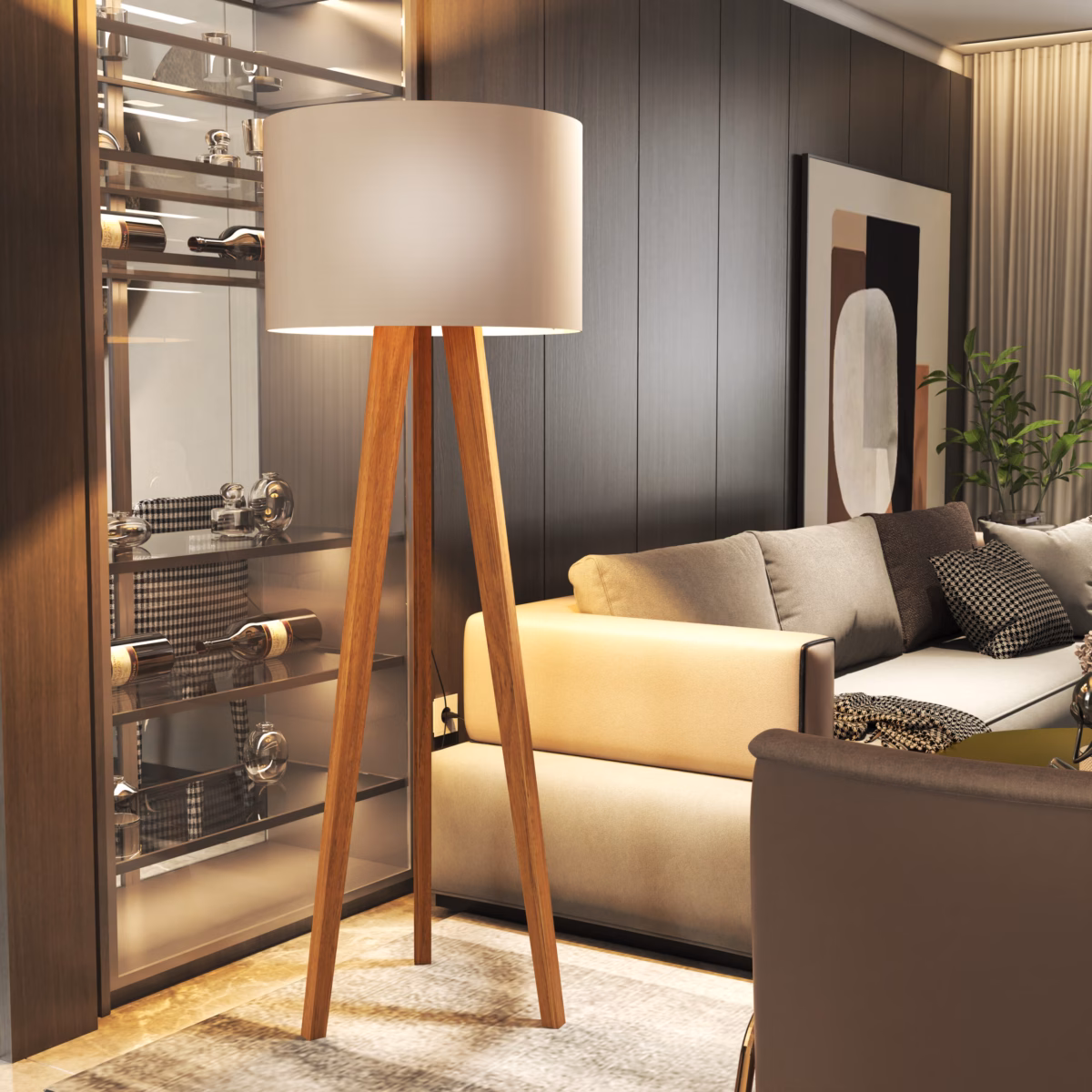 Iluminação Aconchegante com Abajures de Canto - inspiração