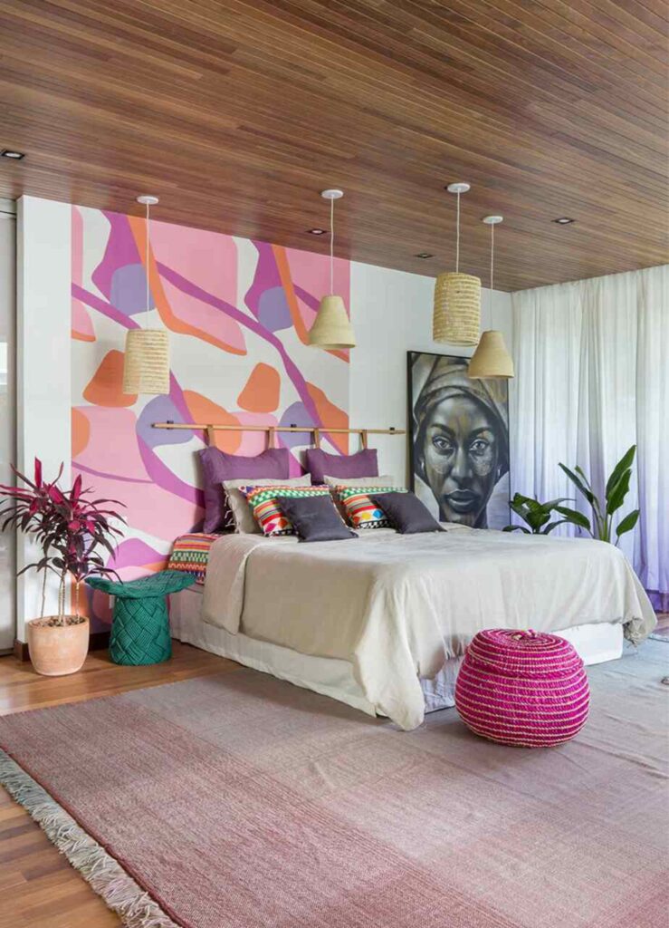 Decoração Minimalista com Toques de Cor - inspiração