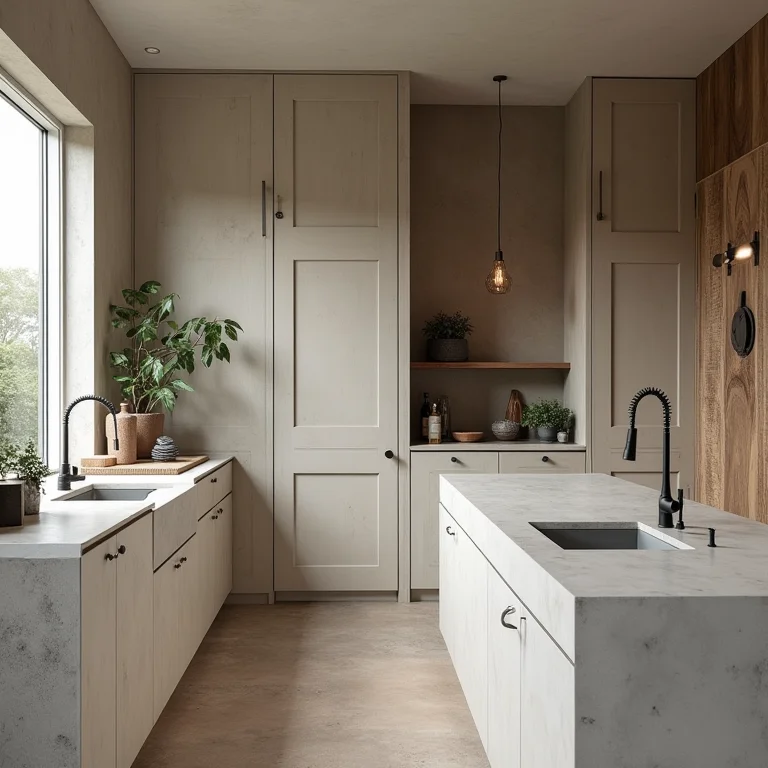 Inspirações de bancadas de cimento queimado