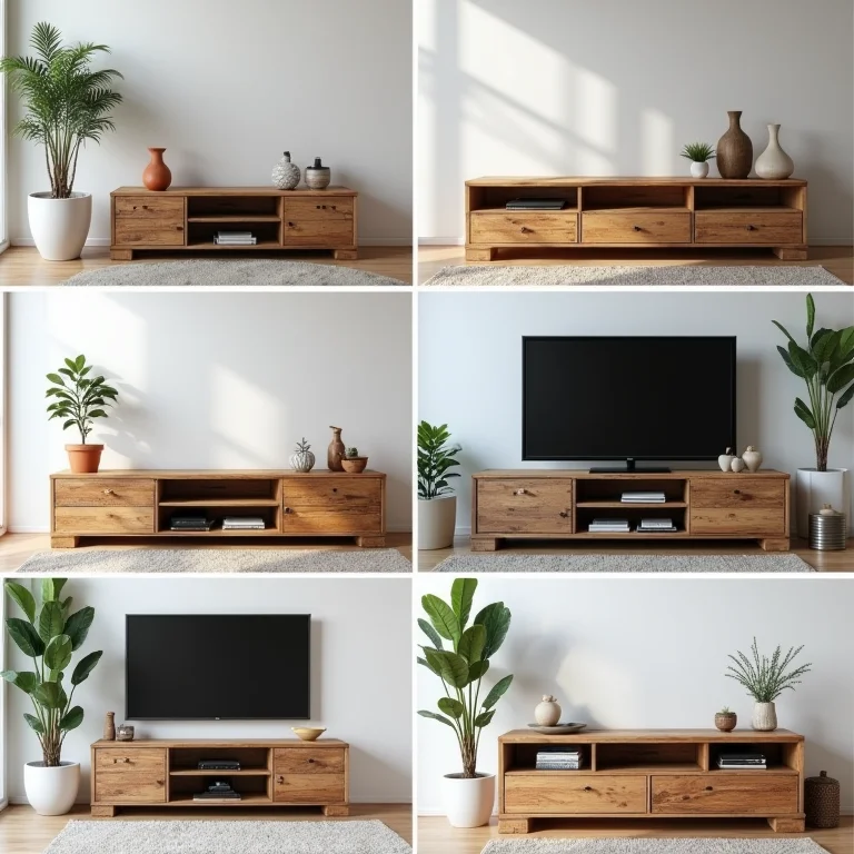 Inspirações de designs de painéis de TV de paletes