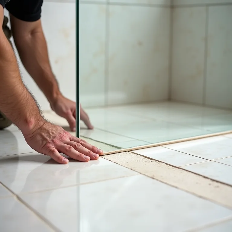 Instalação correta de porcelanato no box do banheiro.