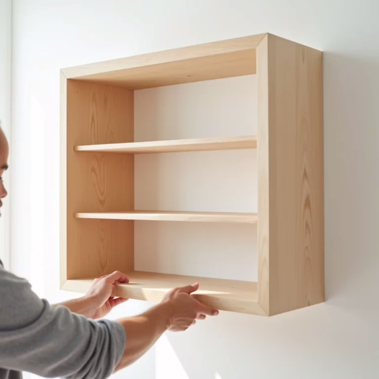 Instalação de estante vazada