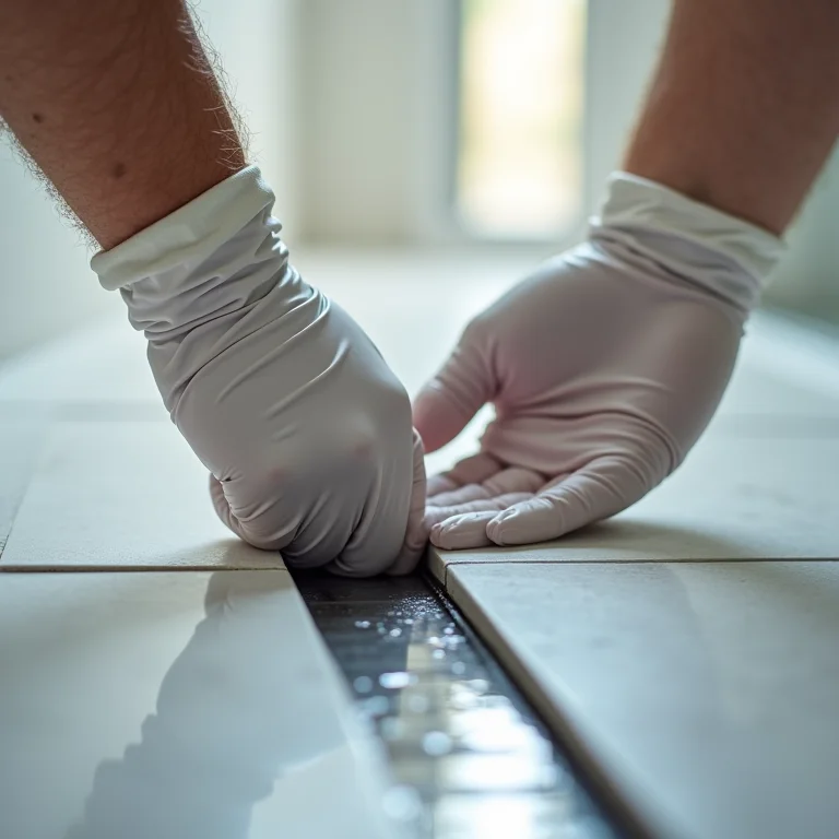 Instalação de ralo linear