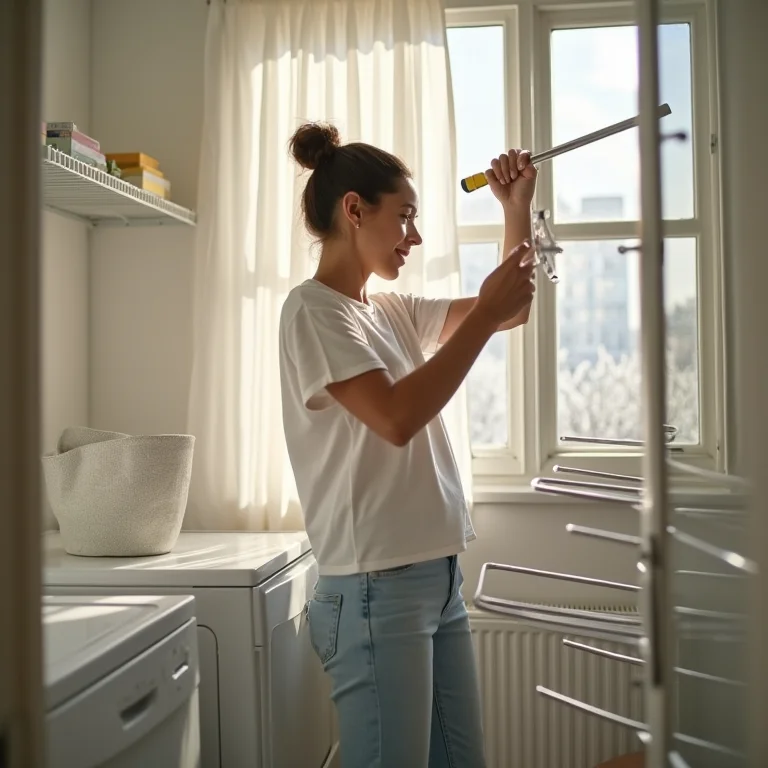 Integração de varal inteligente em projeto de reforma