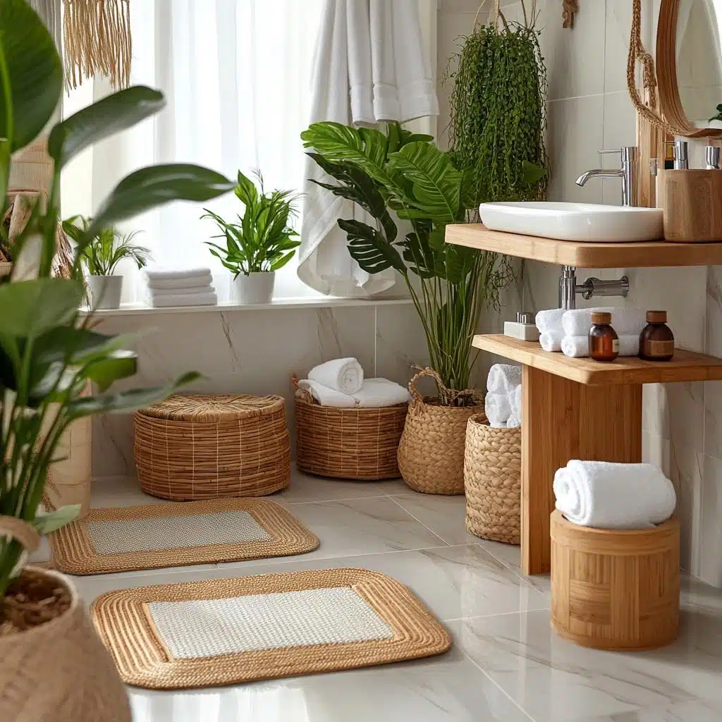 Kit Banheiro Sustentável: Beleza com Consciência Ecológica - inspiração