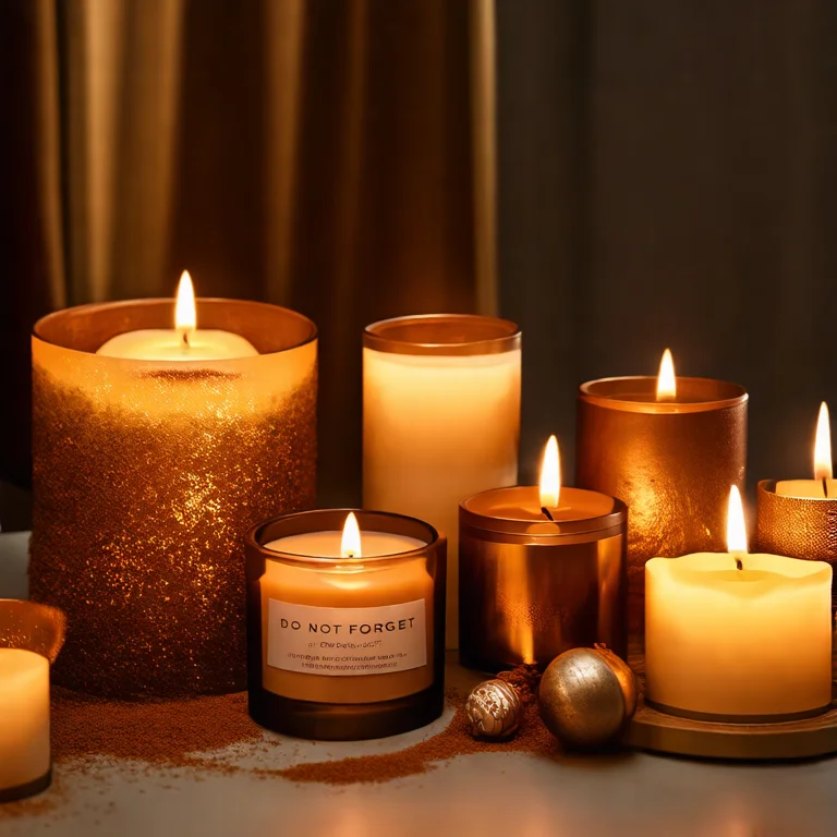 Lembretes importantes sobre velas decorativas: aromas, tamanhos e tipos de cera.