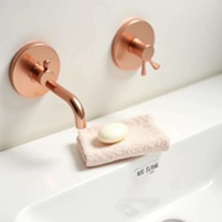 Limpeza de metais rose gold