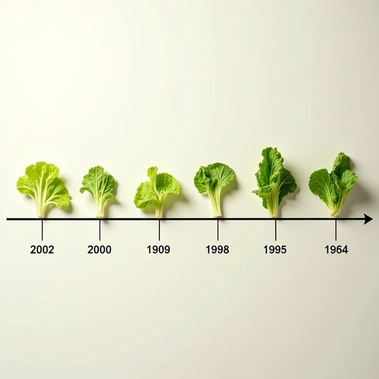 Linha do tempo da evolução do molho Caesar.