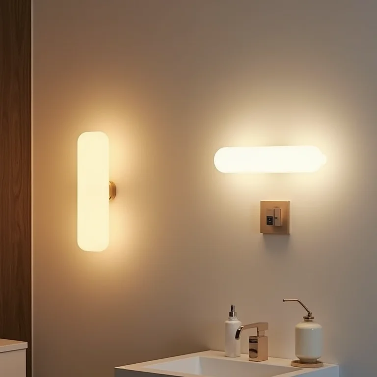 Luminárias de alta qualidade para banheiro com diferentes temperaturas de cor
