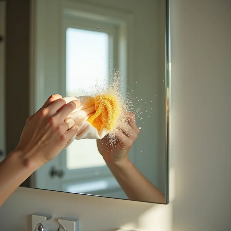 Mancha persistente em espelho