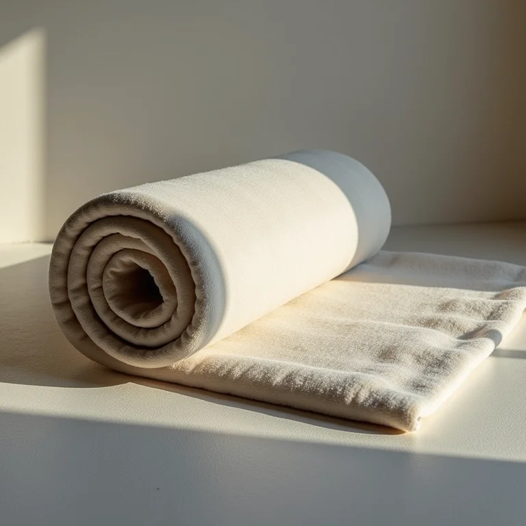 Manta acústica de borracha exibindo sua flexibilidade