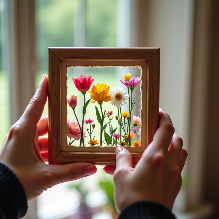 Mãos diversas criando um presente DIY personalizado