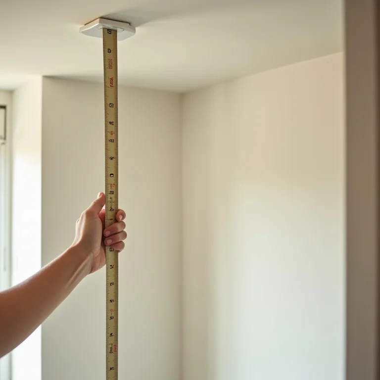 Medindo altura para instalação de box de banheiro