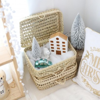 Organização Charmosa com Cestos e Caixas Decorativas - ideia