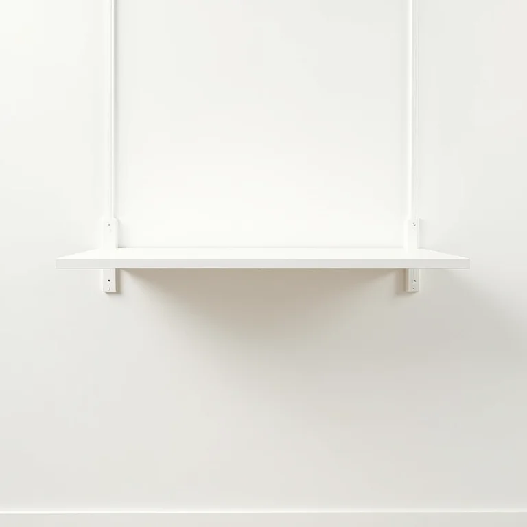 Mesa de escritório suspensa dobrada para otimizar espaço