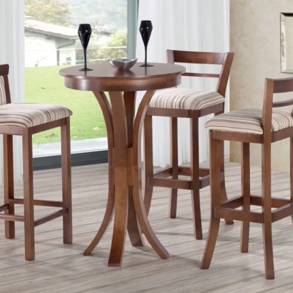 Mesa Bistrô com Cadeiras Altas: Um Toque Despojado e Funcional - ideia