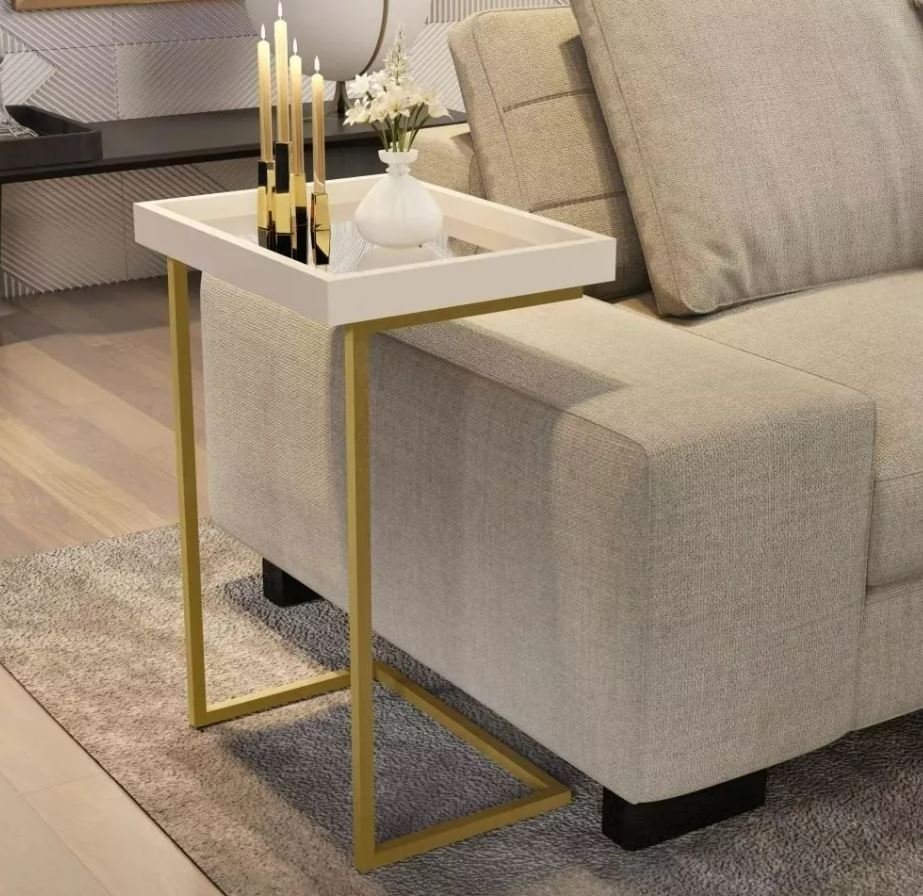 Mesa Lateral Espelhada: Glamour e Sofisticação Instantânea - inspiração