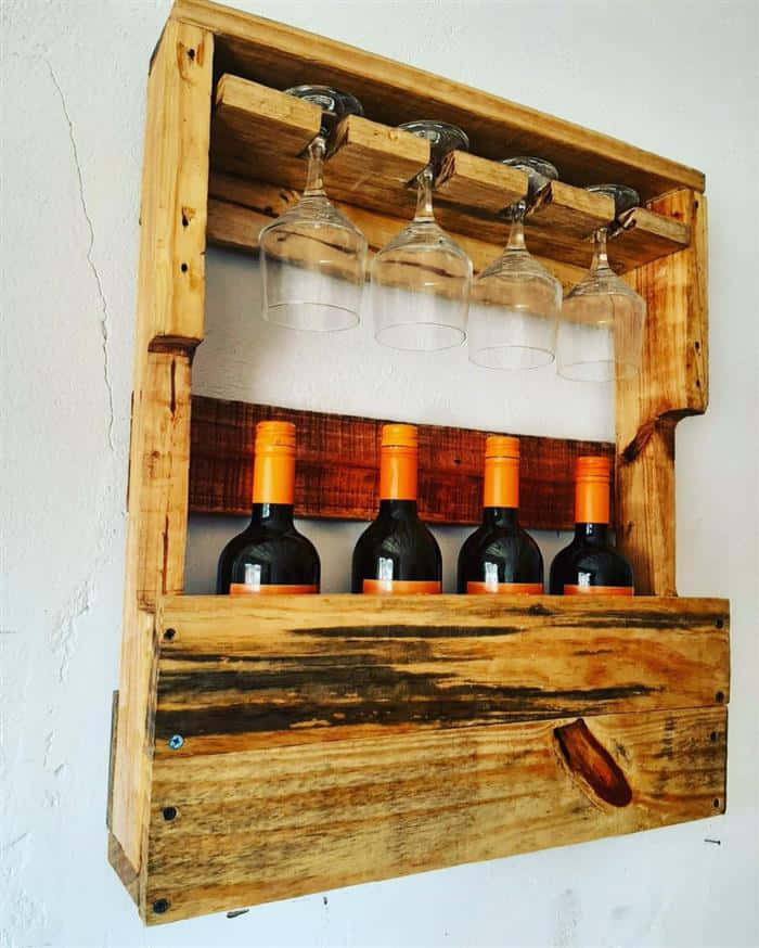 Adega Rústica com Pallets: Charme e Sustentabilidade - inspiração