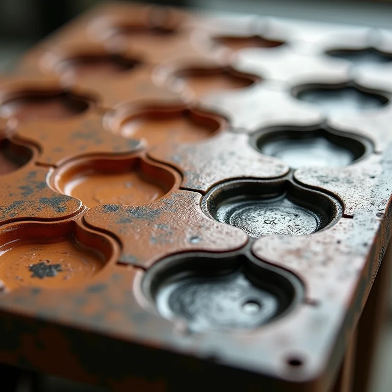 Molde de ladrilho hidráulico para divisão de cores