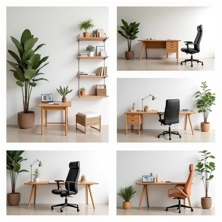 Mood board inspirador para home office de casal