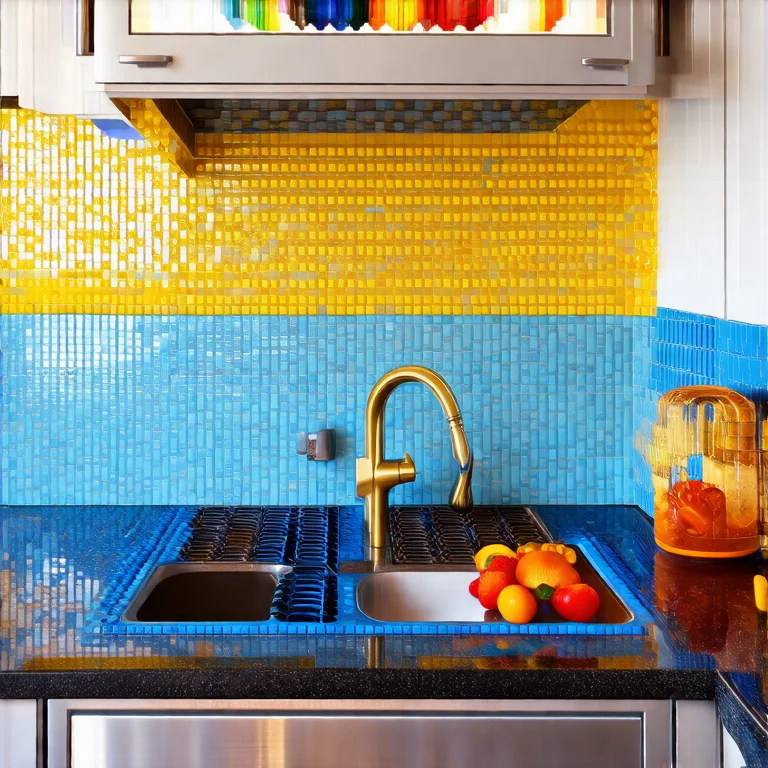 Mosaico de Lego como revestimento