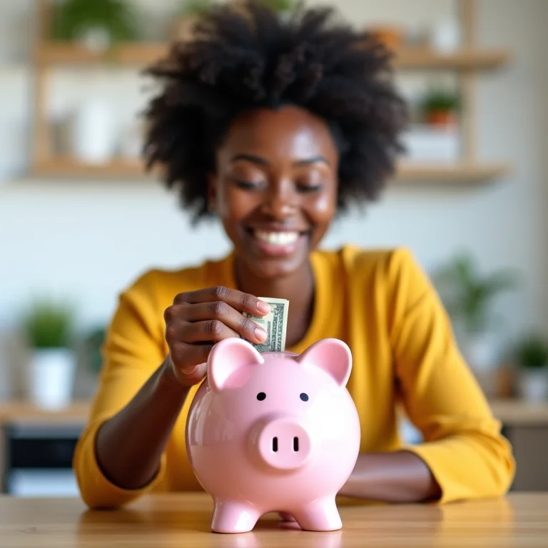 Mulher economizando dinheiro com o planejamento de refeições.