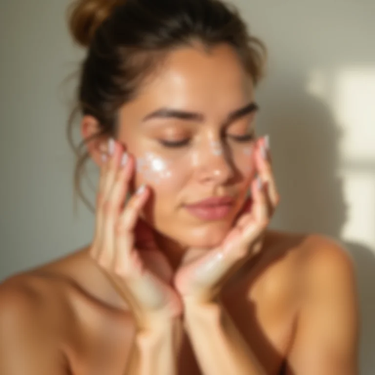 Mulher esfoliando as mãos para remover manchas persistentes