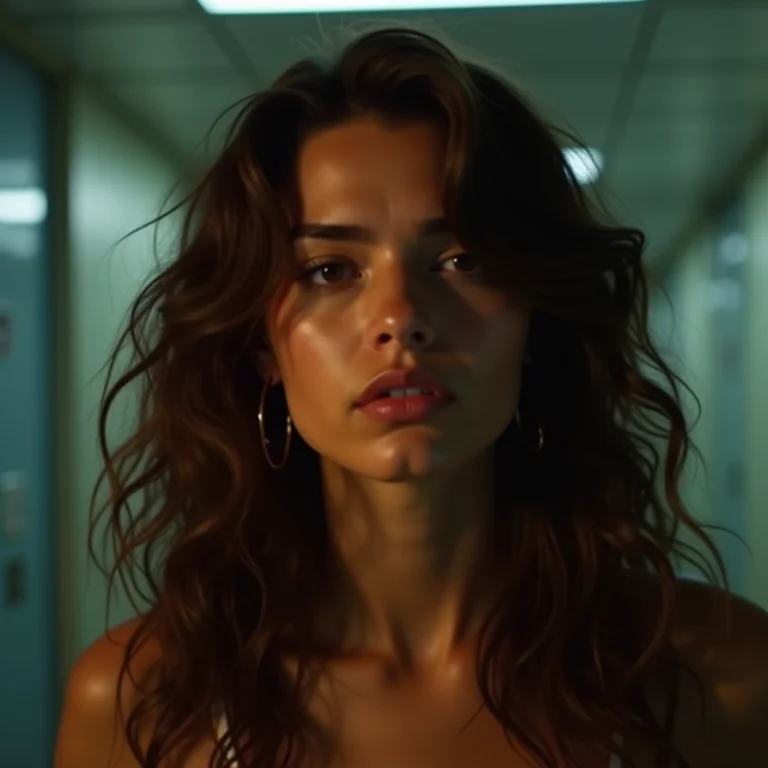 Mulher incomodada com iluminação inadequada