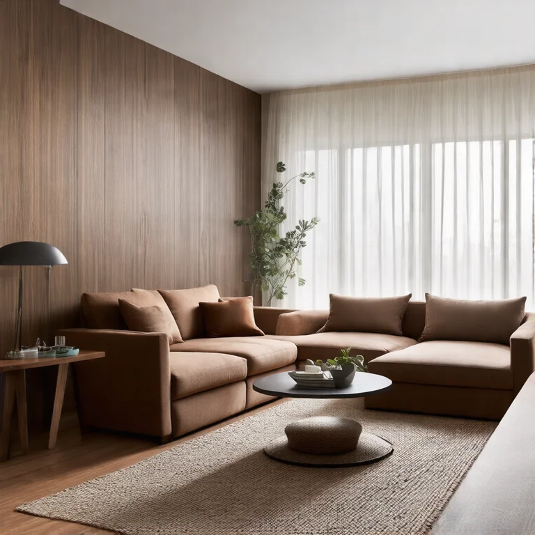 Nichos decorativos vazios em uma sala de estar moderna, prontos para serem personalizados e decorados.