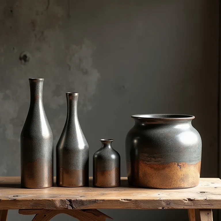 Objetos de decoração industrial com toques urbanos.