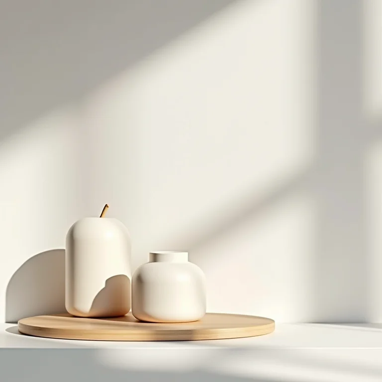 Objetos de decoração minimalistas para uma casa clean.