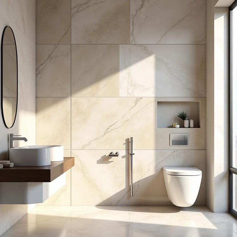 Opções de adesivos 3D para renovar o banheiro