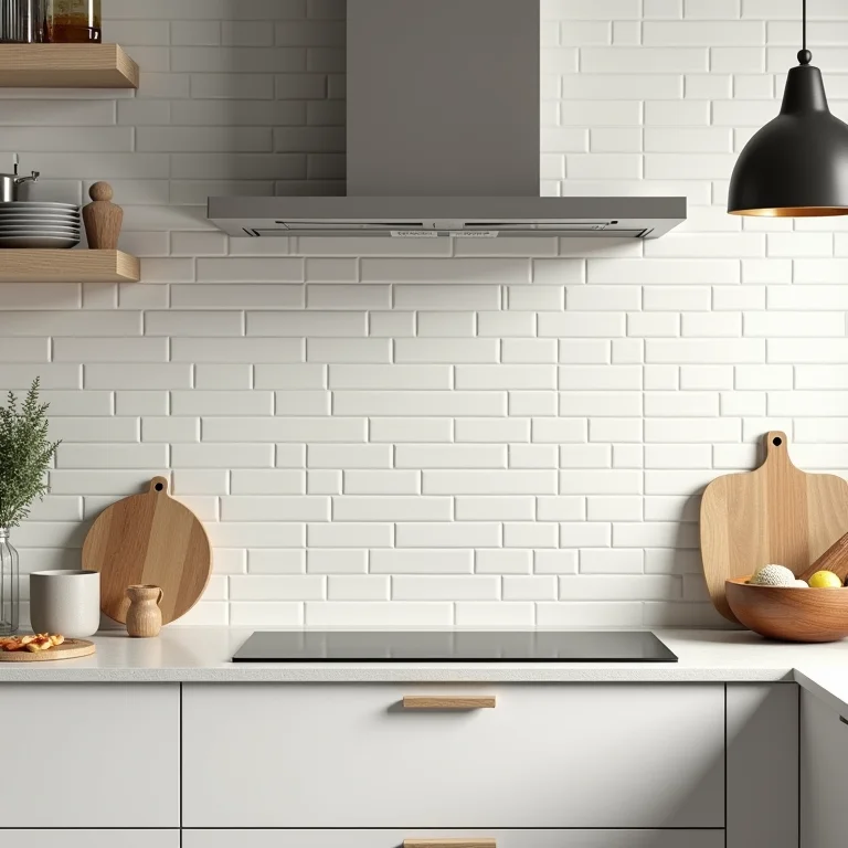 Opções de revestimento para backsplash em cozinha corredor