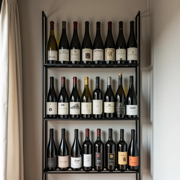 Organização inteligente de vinhos em prateleiras